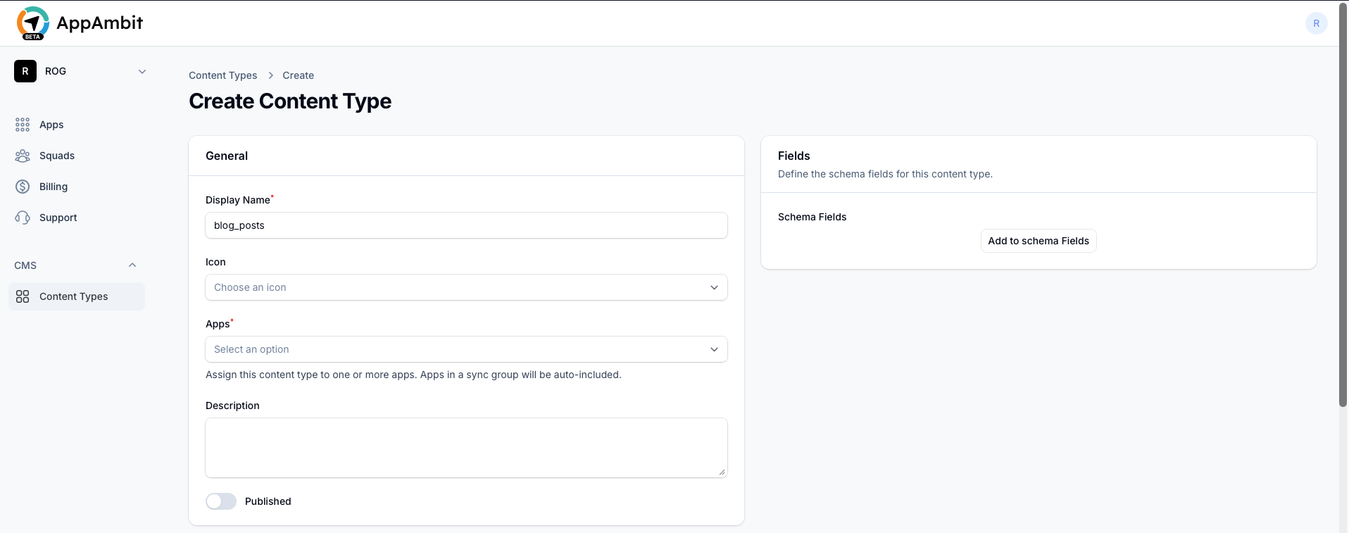 CMS create content